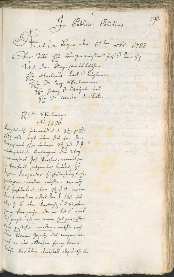 Civic Archives of Bozen-Bolzano - BOhisto Ratsprotokoll 1788 