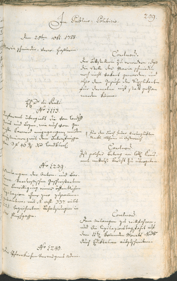 Civic Archives of Bozen-Bolzano - BOhisto Ratsprotokoll 1788 