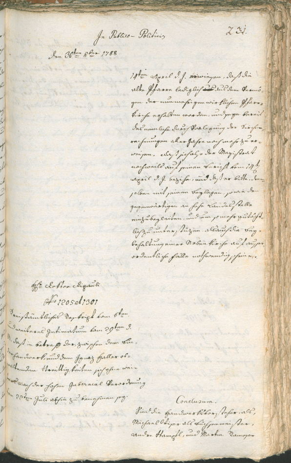 Civic Archives of Bozen-Bolzano - BOhisto Ratsprotokoll 1788 