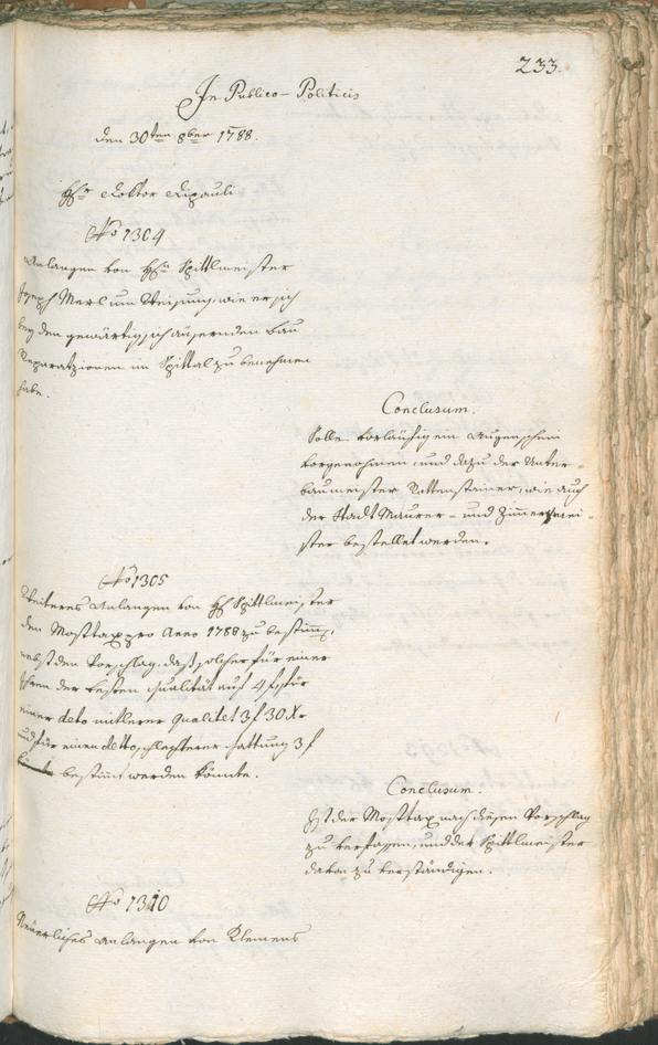 Civic Archives of Bozen-Bolzano - BOhisto Ratsprotokoll 1788 