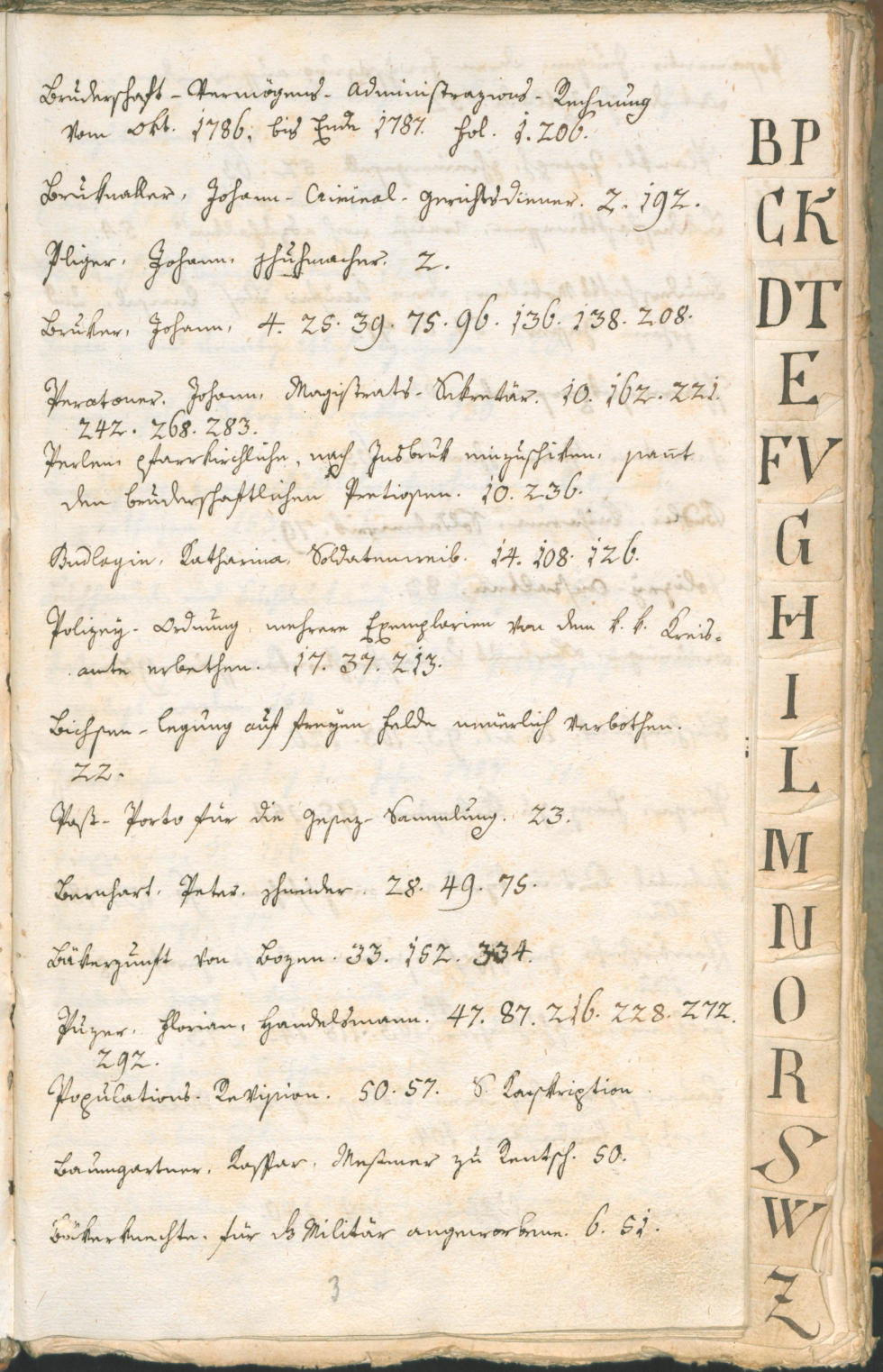 Stadtarchiv Bozen - BOhisto Ratsprotokoll 1788 