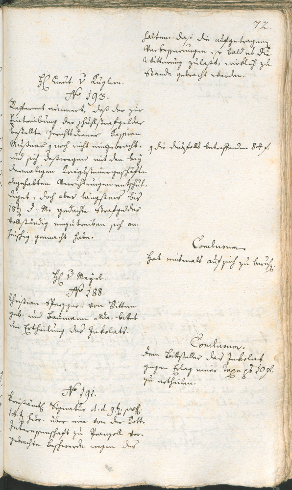 Civic Archives of Bozen-Bolzano - BOhisto Ratsprotokoll 1789 