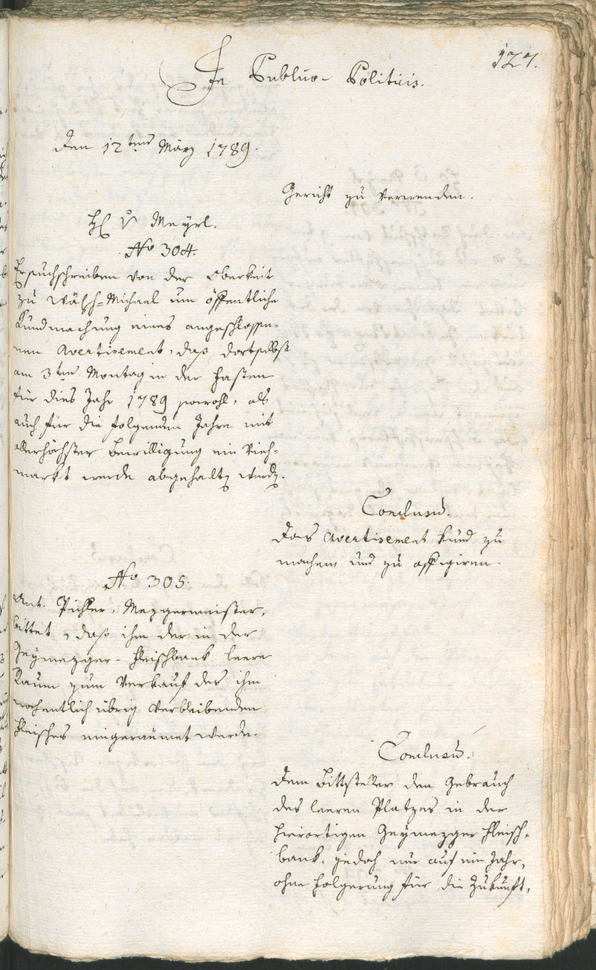 Civic Archives of Bozen-Bolzano - BOhisto Ratsprotokoll 1789 