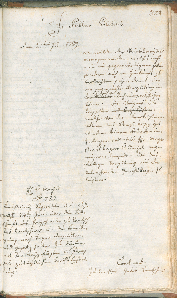 Civic Archives of Bozen-Bolzano - BOhisto Ratsprotokoll 1789 