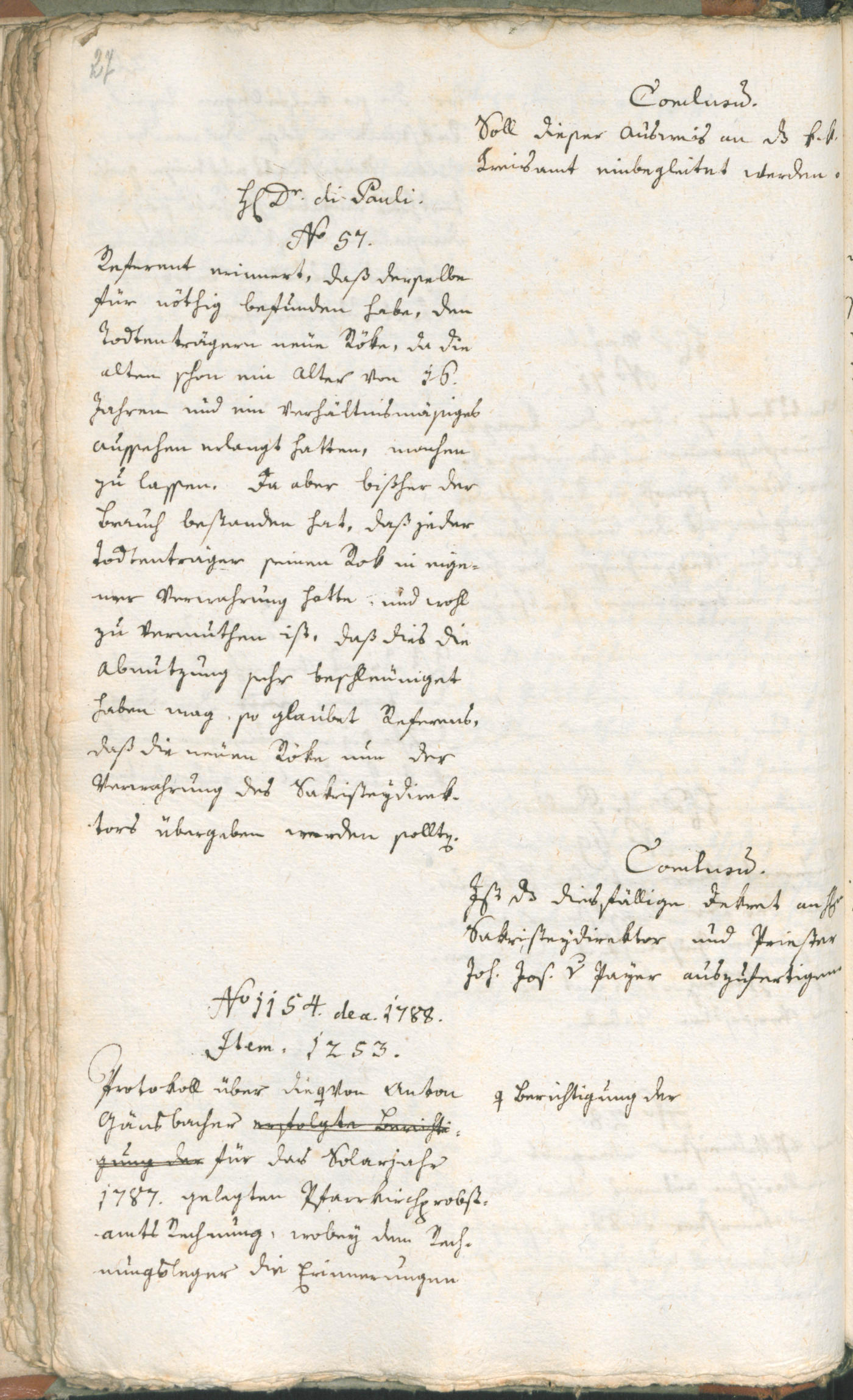 Stadtarchiv Bozen - BOhisto Ratsprotokoll 1789 