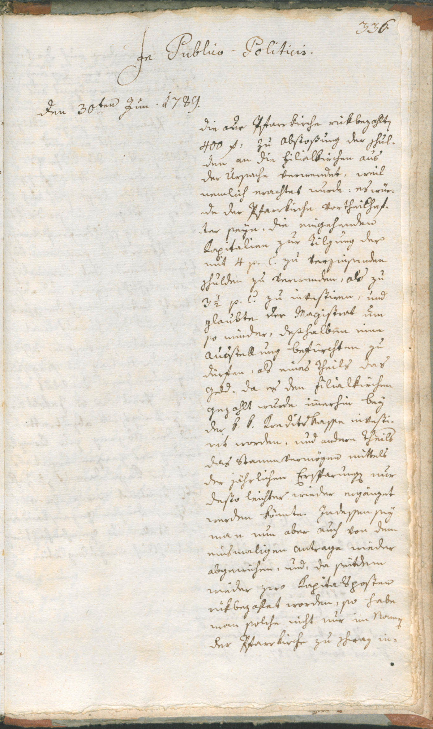 Stadtarchiv Bozen - BOhisto Ratsprotokoll 1789 