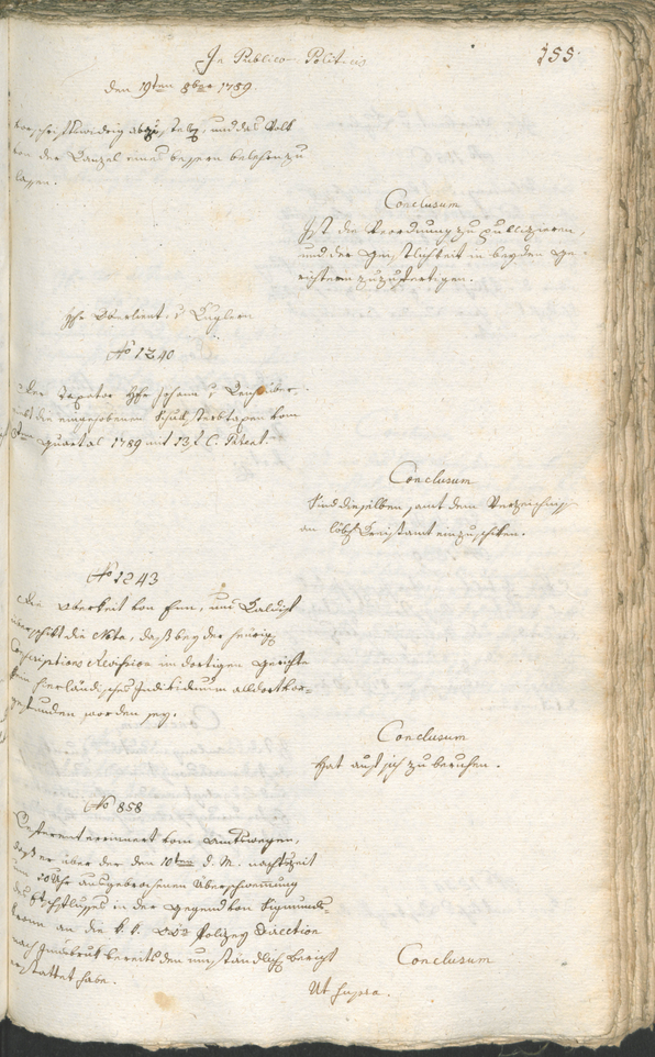 Civic Archives of Bozen-Bolzano - BOhisto Ratsprotokoll 1789 