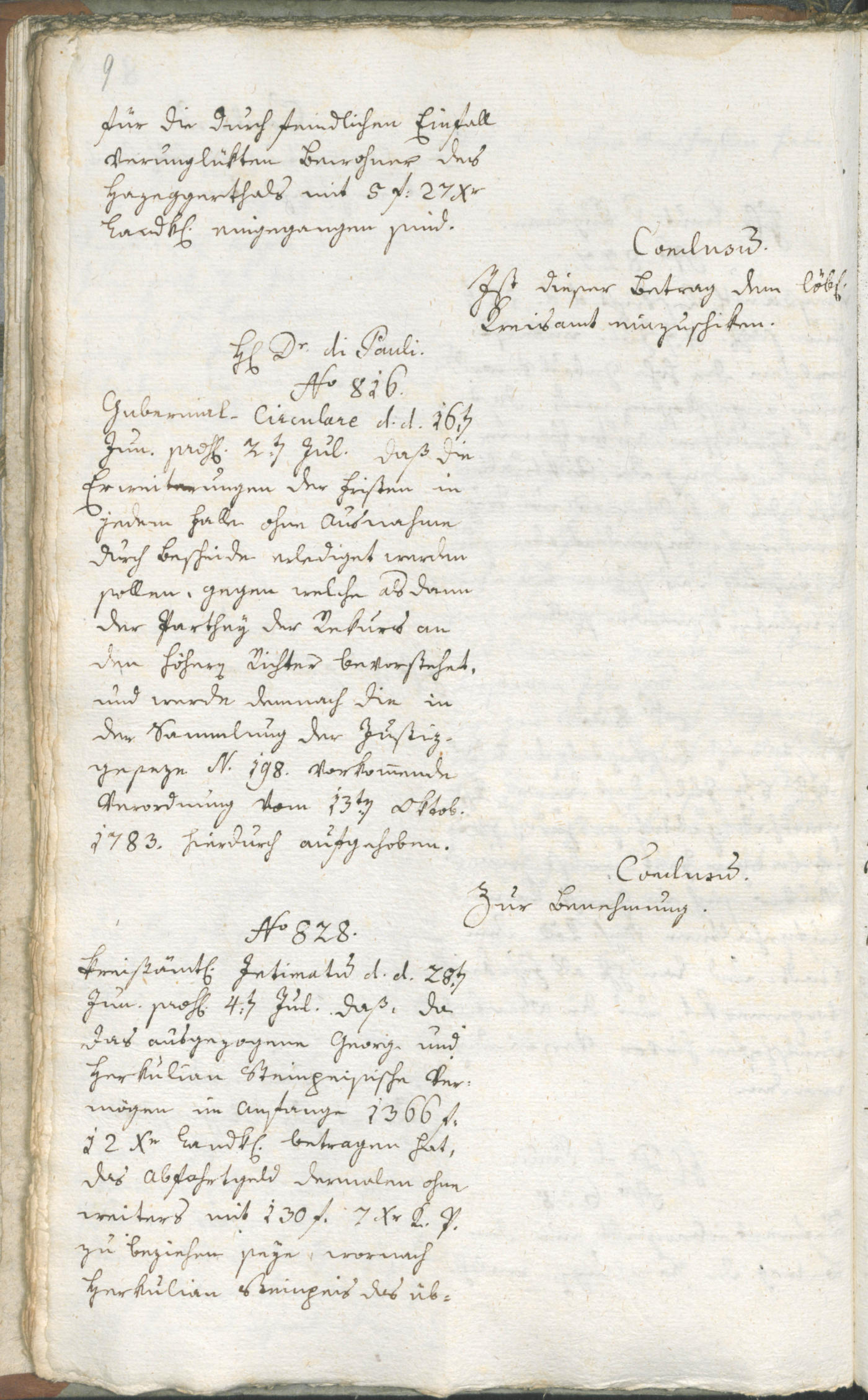 Stadtarchiv Bozen - BOhisto Ratsprotokoll 1789 