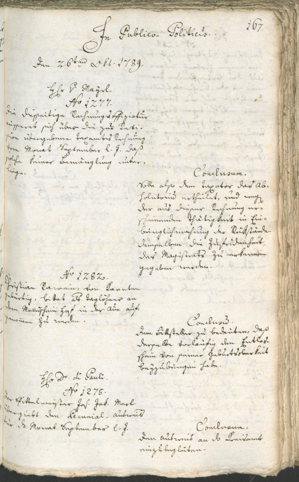 Archivio Storico della Città di Bolzano - BOhisto protocollo consiliare 1789 