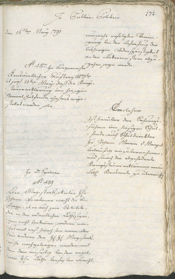 Civic Archives of Bozen-Bolzano - BOhisto Ratsprotokoll 1791 