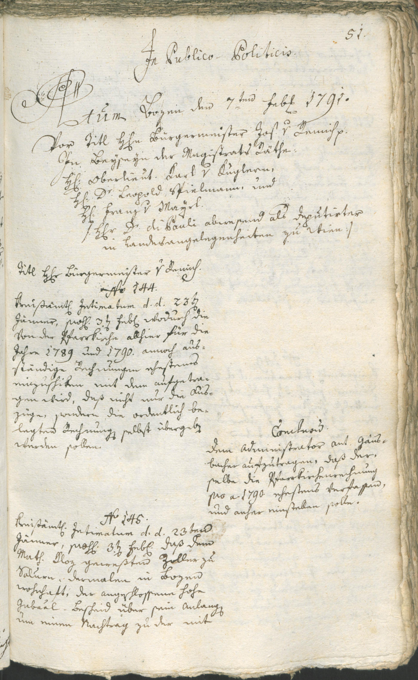 Civic Archives of Bozen-Bolzano - BOhisto Ratsprotokoll 1791 