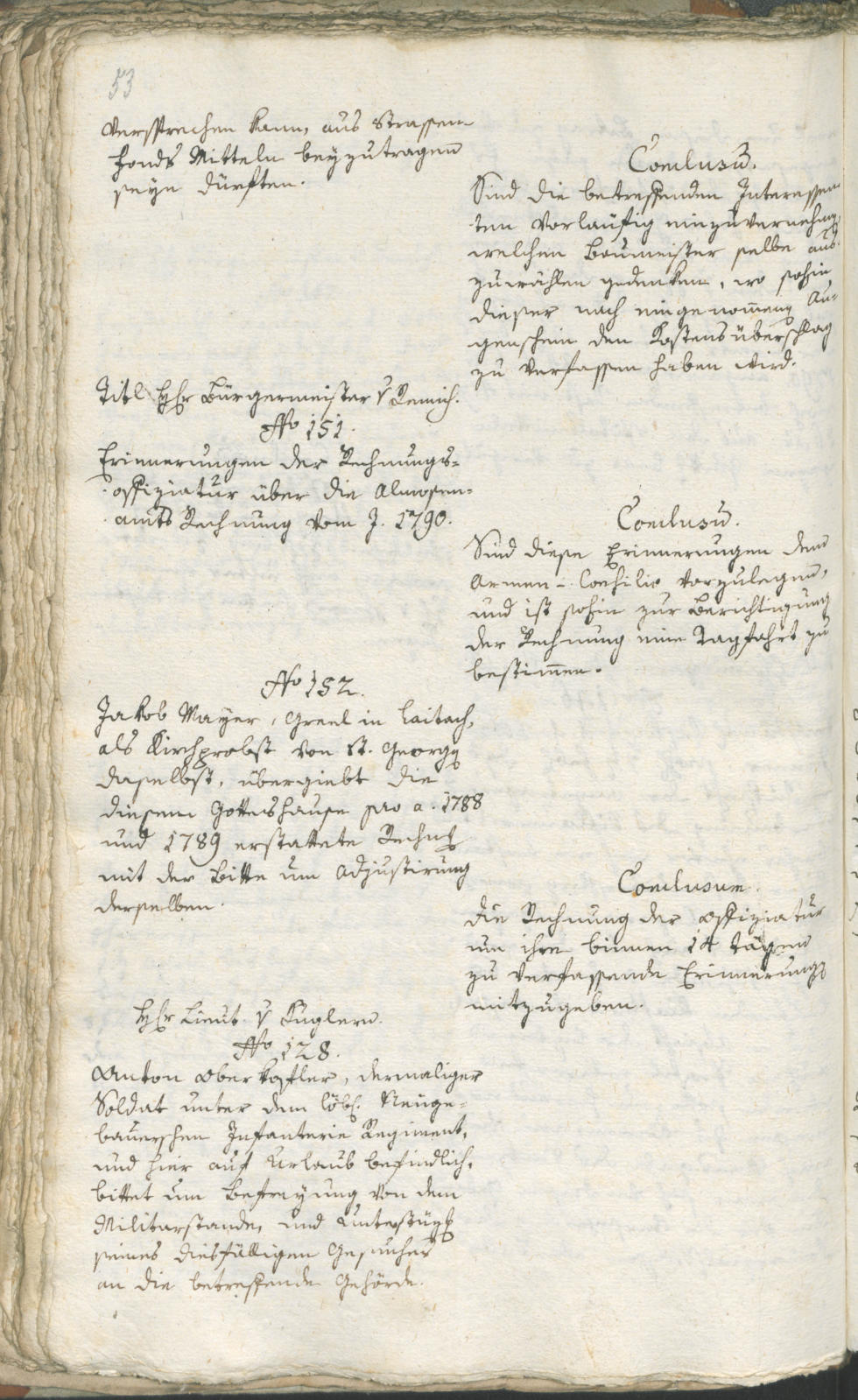 Stadtarchiv Bozen - BOhisto Ratsprotokoll 1791 
