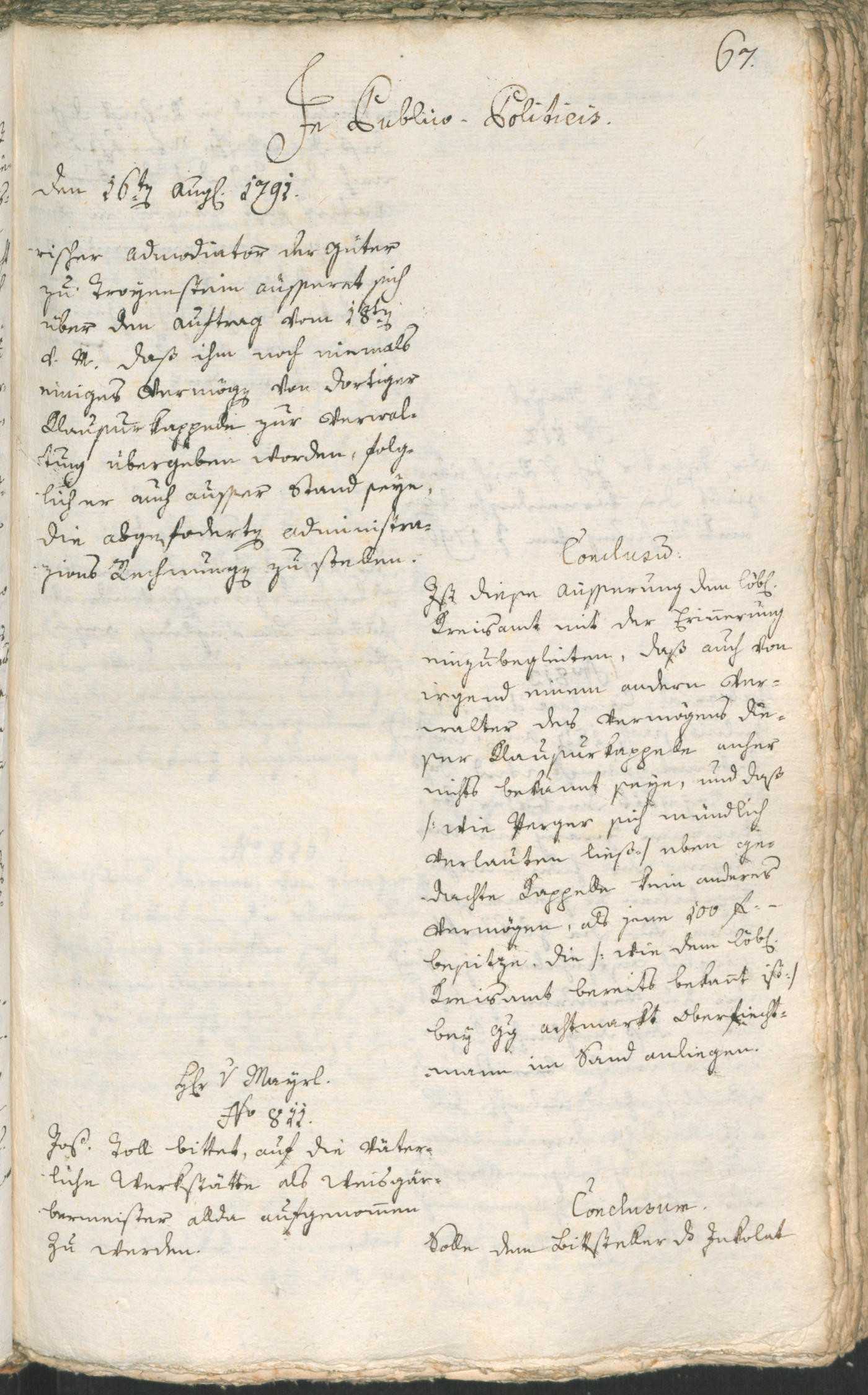 Civic Archives of Bozen-Bolzano - BOhisto Ratsprotokoll 1791 