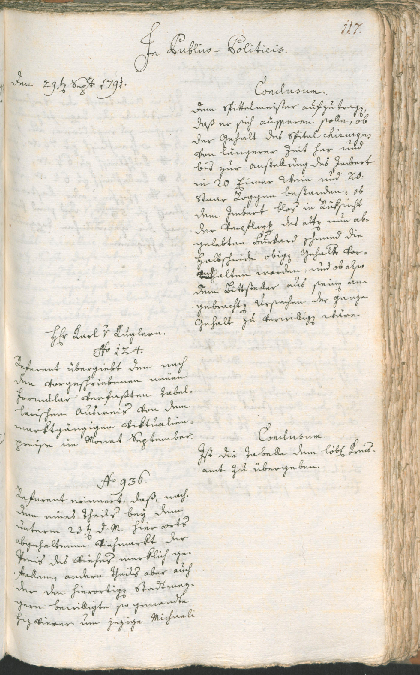 Civic Archives of Bozen-Bolzano - BOhisto Ratsprotokoll 1791 