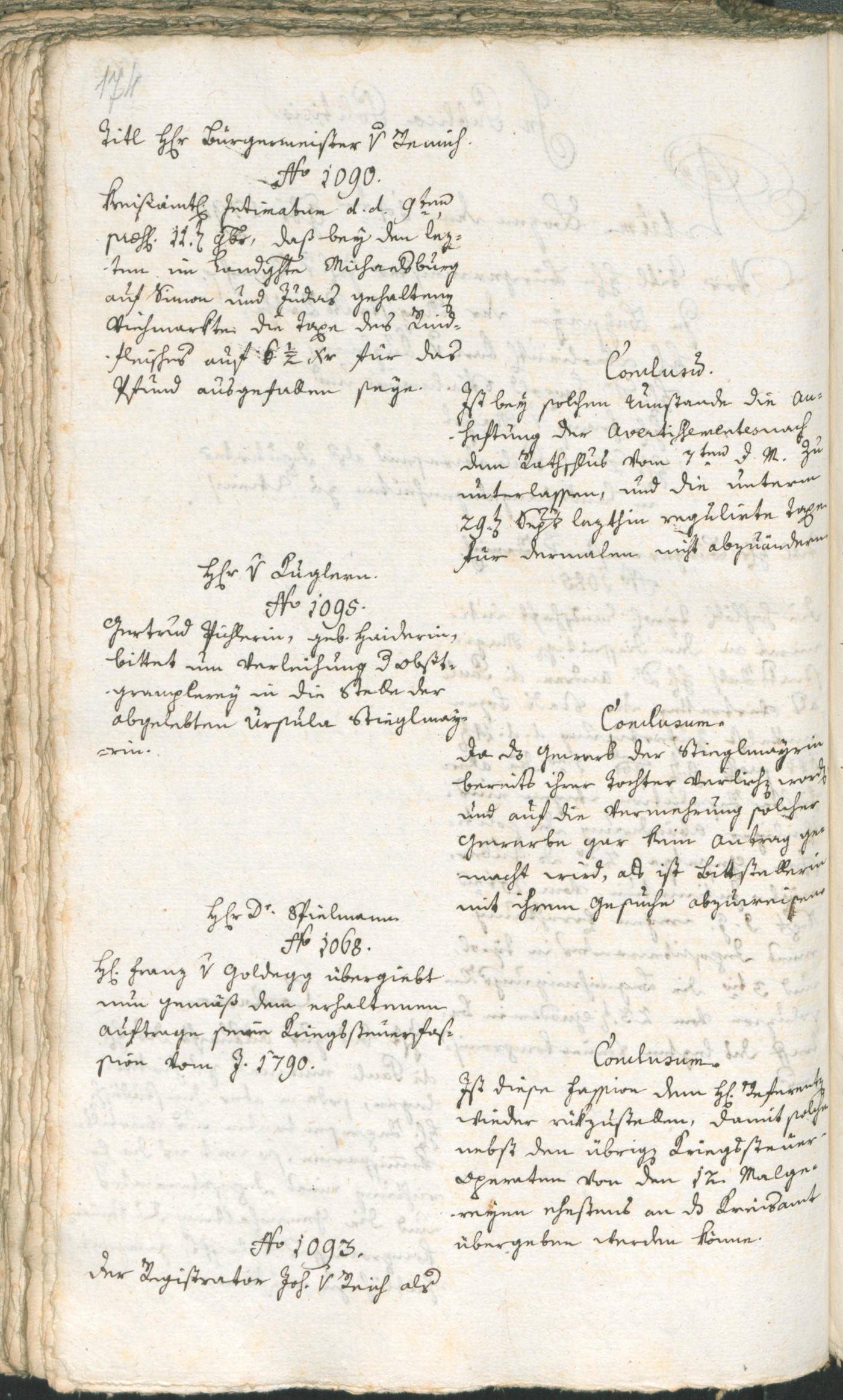 Civic Archives of Bozen-Bolzano - BOhisto Ratsprotokoll 1791 