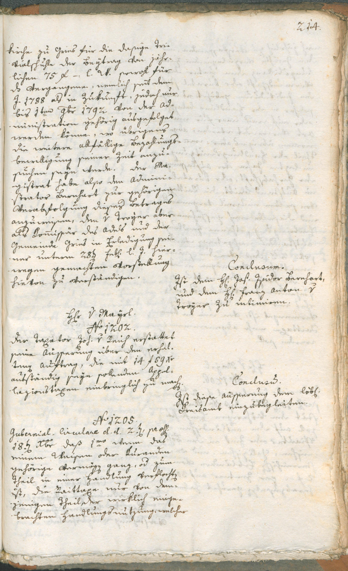 Civic Archives of Bozen-Bolzano - BOhisto Ratsprotokoll 1791 