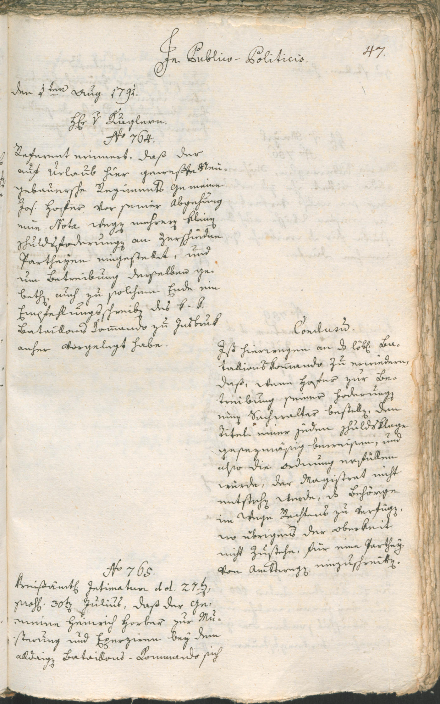 Civic Archives of Bozen-Bolzano - BOhisto Ratsprotokoll 1791 