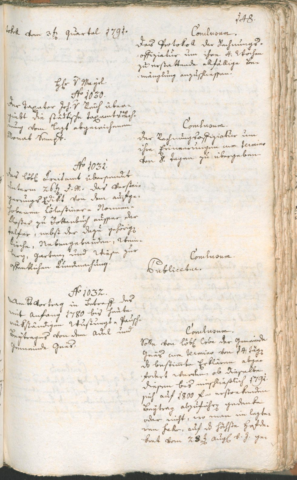 Civic Archives of Bozen-Bolzano - BOhisto Ratsprotokoll 1791 