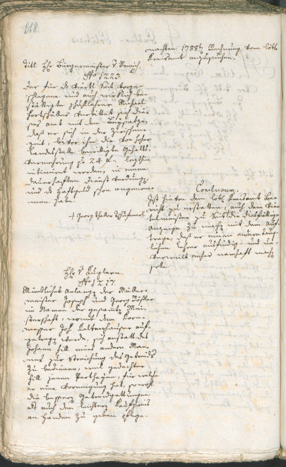Civic Archives of Bozen-Bolzano - BOhisto Ratsprotokoll 1791 
