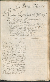 Archivio Storico della Città di Bolzano - BOhisto protocollo consiliare 1791 - 