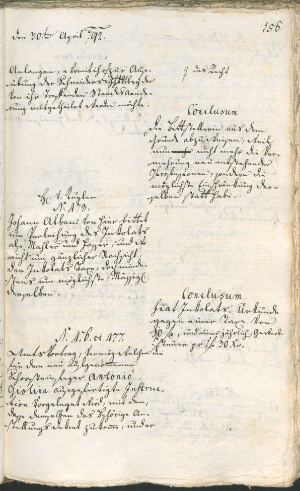 Civic Archives of Bozen-Bolzano - BOhisto Ratsprotokoll 1792 