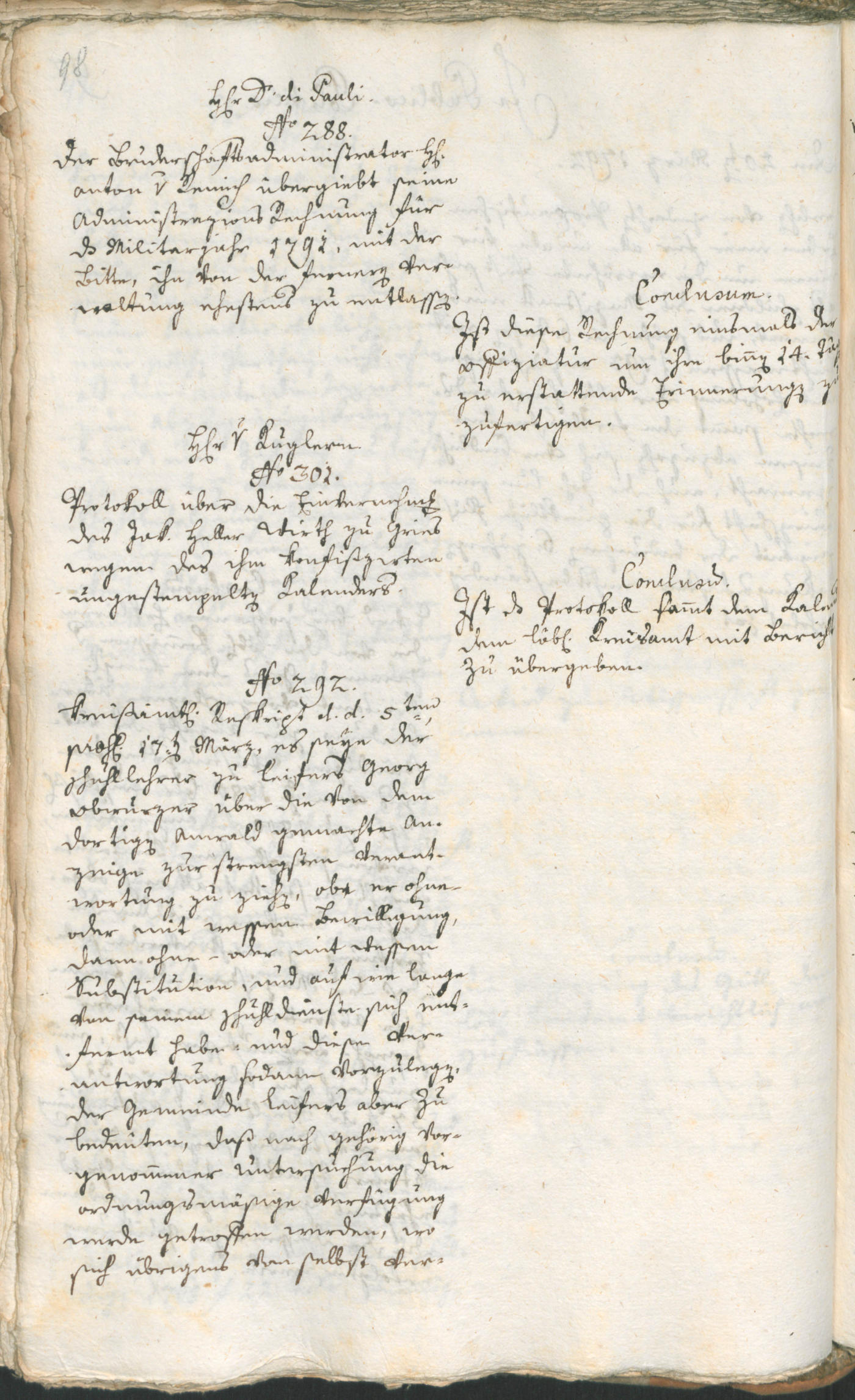 Civic Archives of Bozen-Bolzano - BOhisto Ratsprotokoll 1792 
