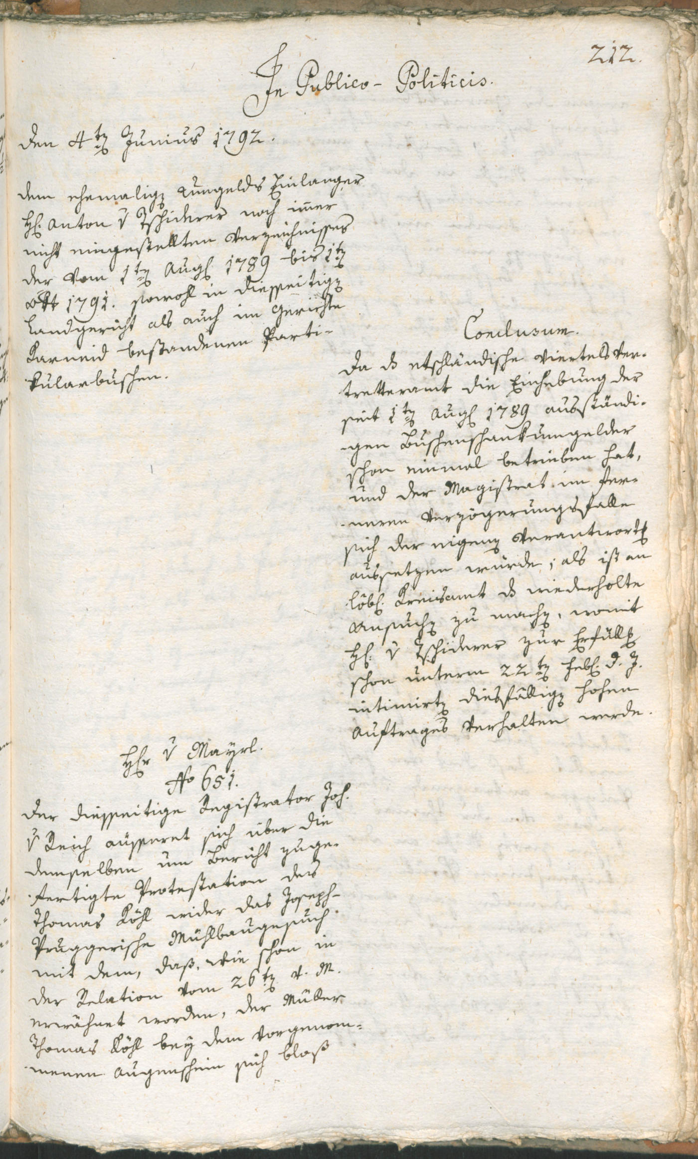 Civic Archives of Bozen-Bolzano - BOhisto Ratsprotokoll 1792 