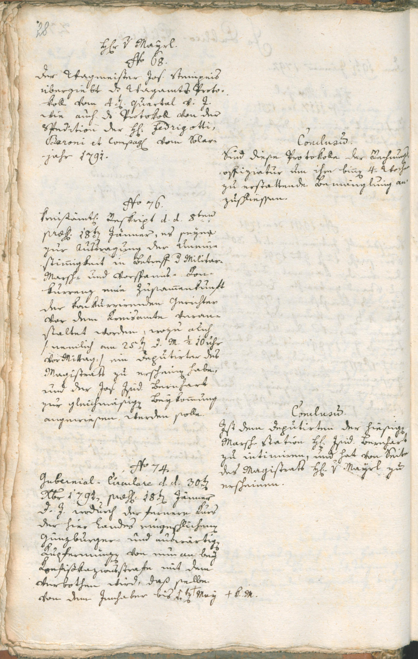 Civic Archives of Bozen-Bolzano - BOhisto Ratsprotokoll 1792 