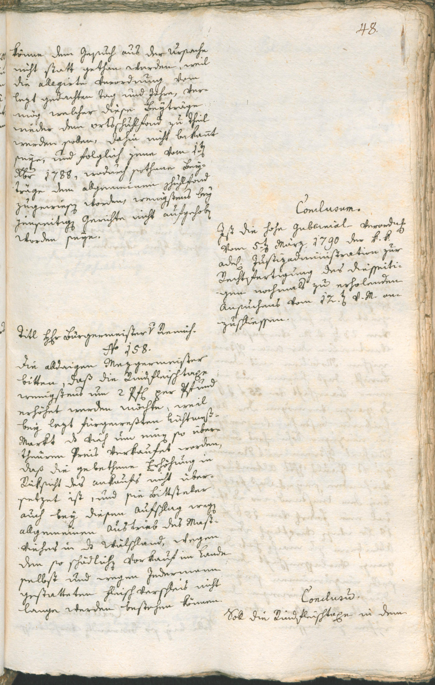 Stadtarchiv Bozen - BOhisto Ratsprotokoll 1792 