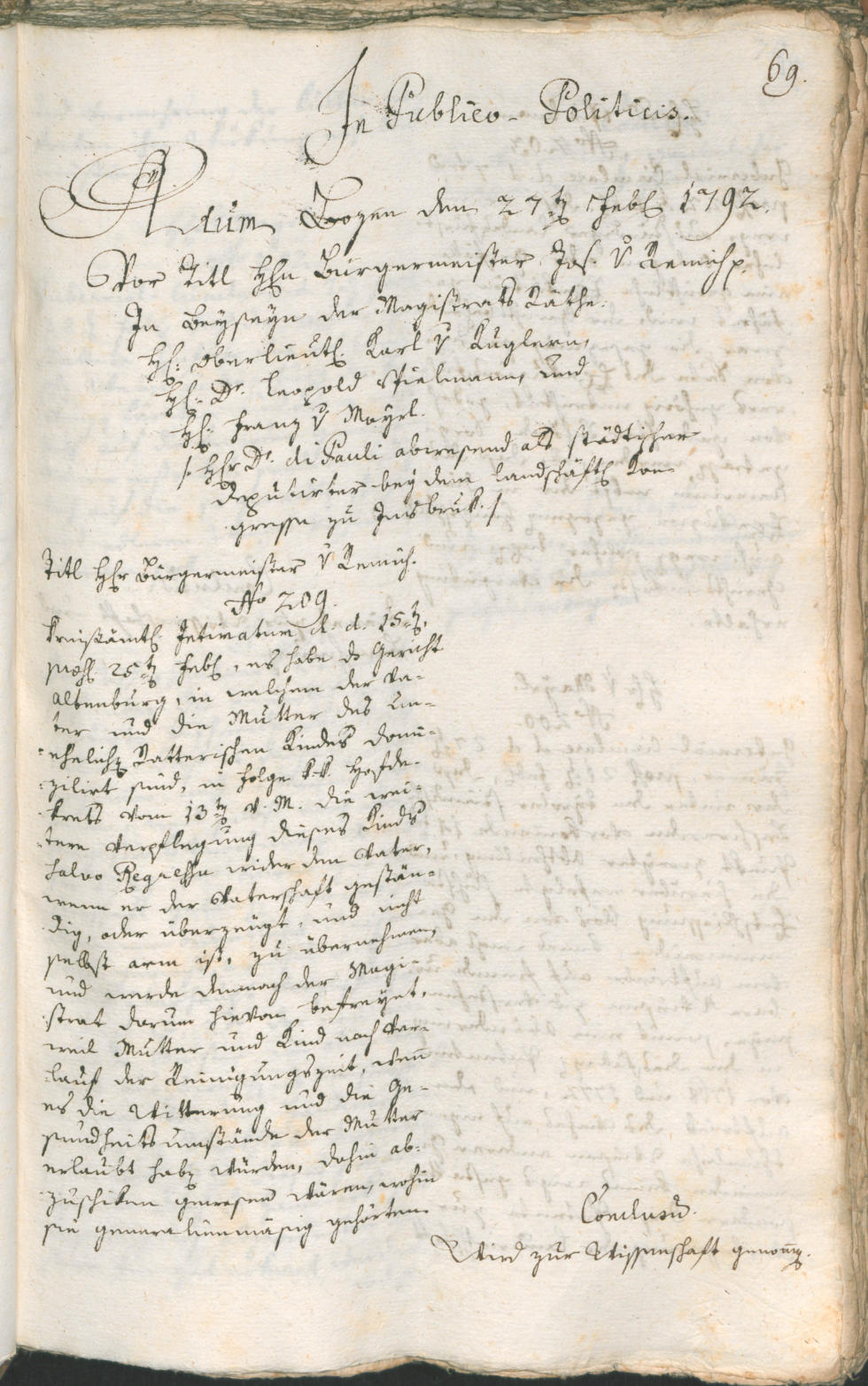 Civic Archives of Bozen-Bolzano - BOhisto Ratsprotokoll 1792 