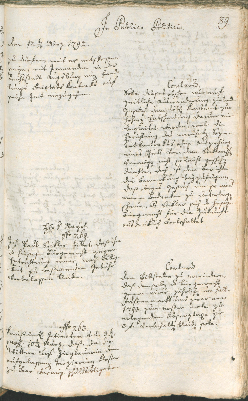 Civic Archives of Bozen-Bolzano - BOhisto Ratsprotokoll 1792 