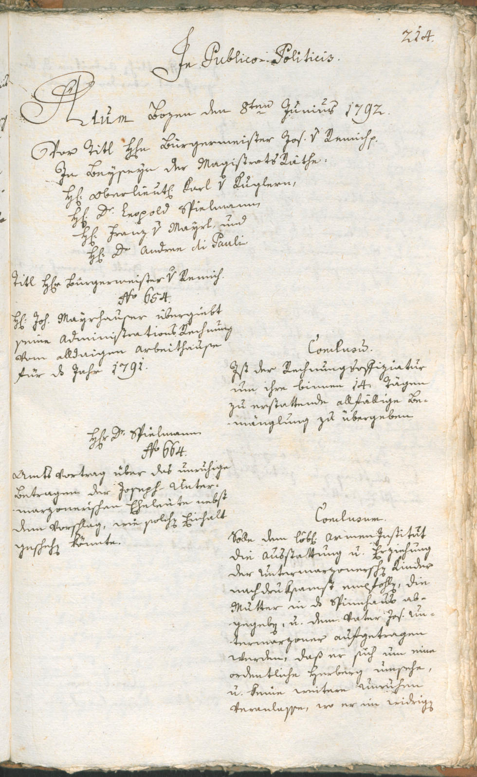Civic Archives of Bozen-Bolzano - BOhisto Ratsprotokoll 1792 