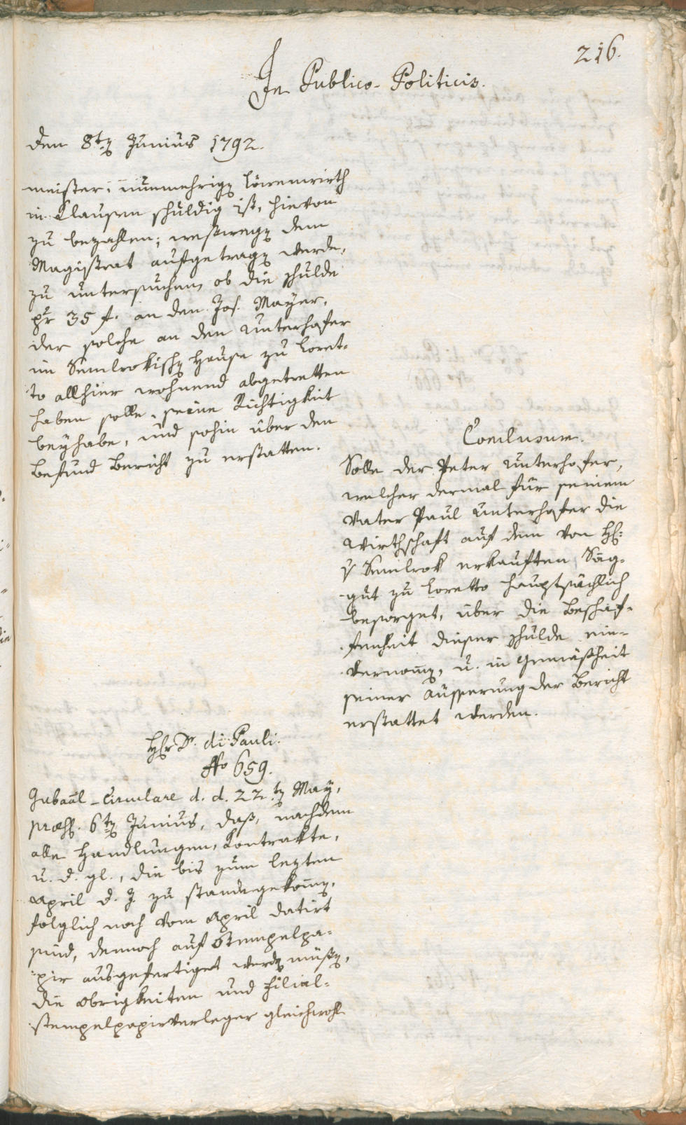 Civic Archives of Bozen-Bolzano - BOhisto Ratsprotokoll 1792 