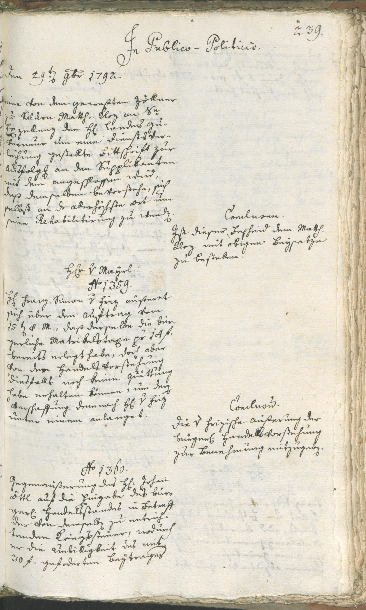 Civic Archives of Bozen-Bolzano - BOhisto Ratsprotokoll 1792 