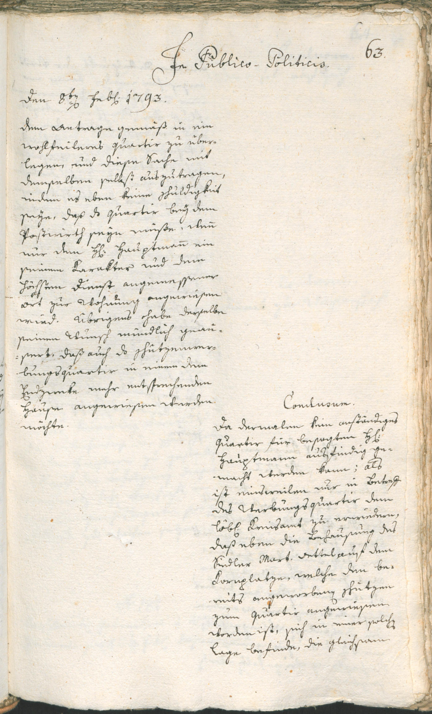 Civic Archives of Bozen-Bolzano - BOhisto Ratsprotokoll 1793 