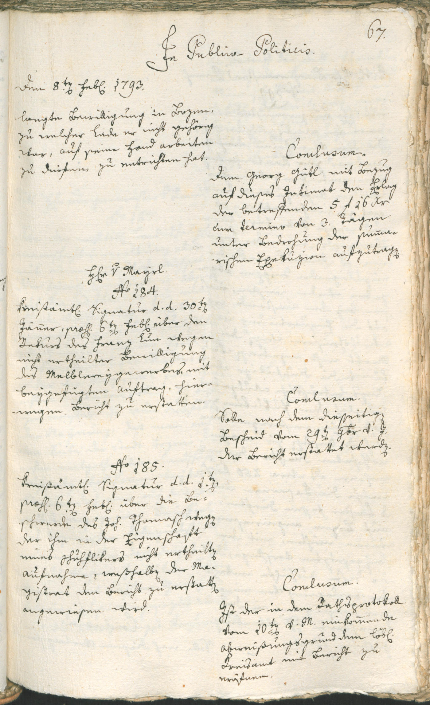 Civic Archives of Bozen-Bolzano - BOhisto Ratsprotokoll 1793 