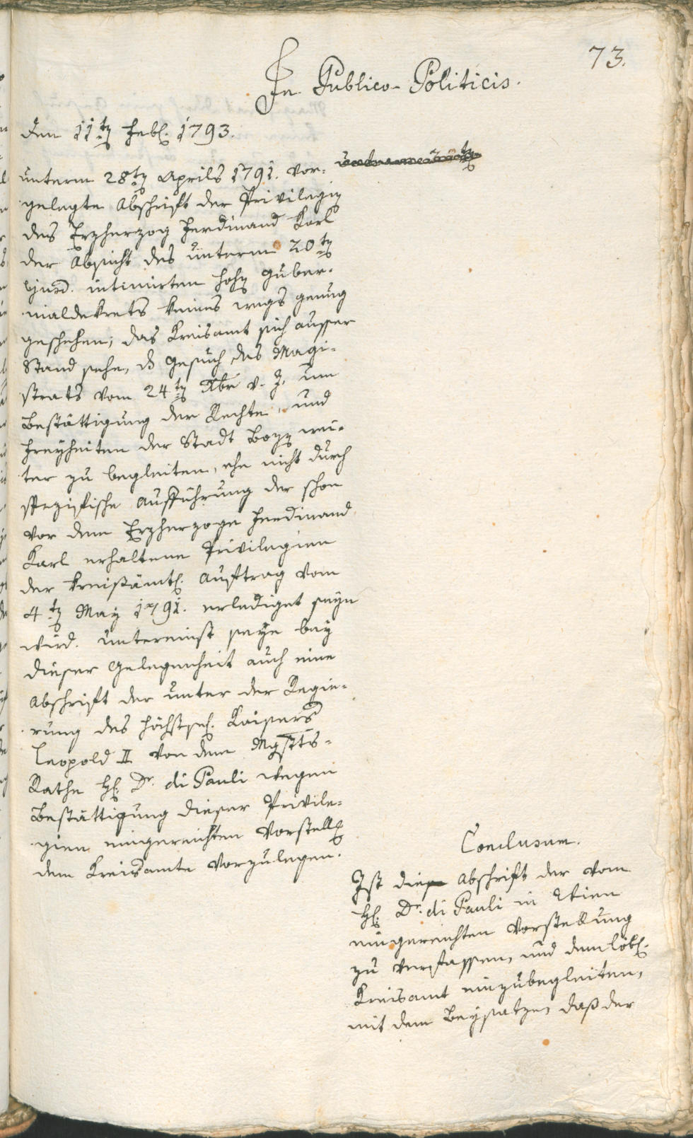 Civic Archives of Bozen-Bolzano - BOhisto Ratsprotokoll 1793 
