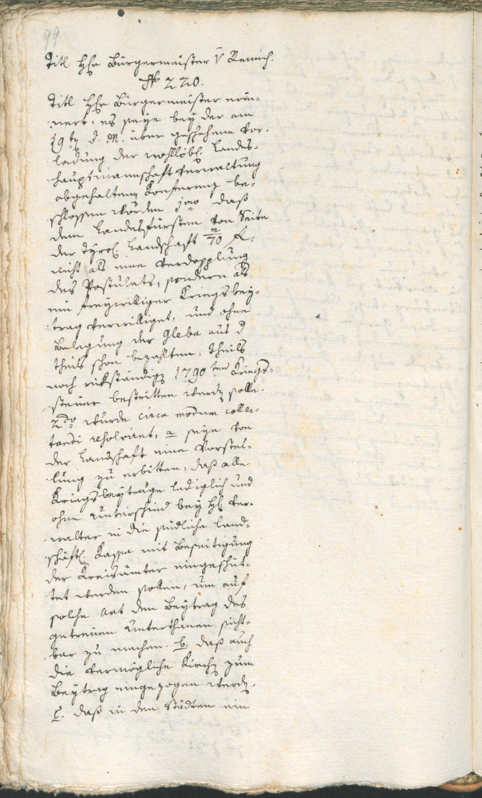 Civic Archives of Bozen-Bolzano - BOhisto Ratsprotokoll 1793 