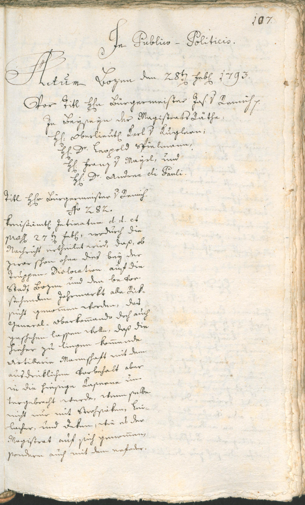 Civic Archives of Bozen-Bolzano - BOhisto Ratsprotokoll 1793 