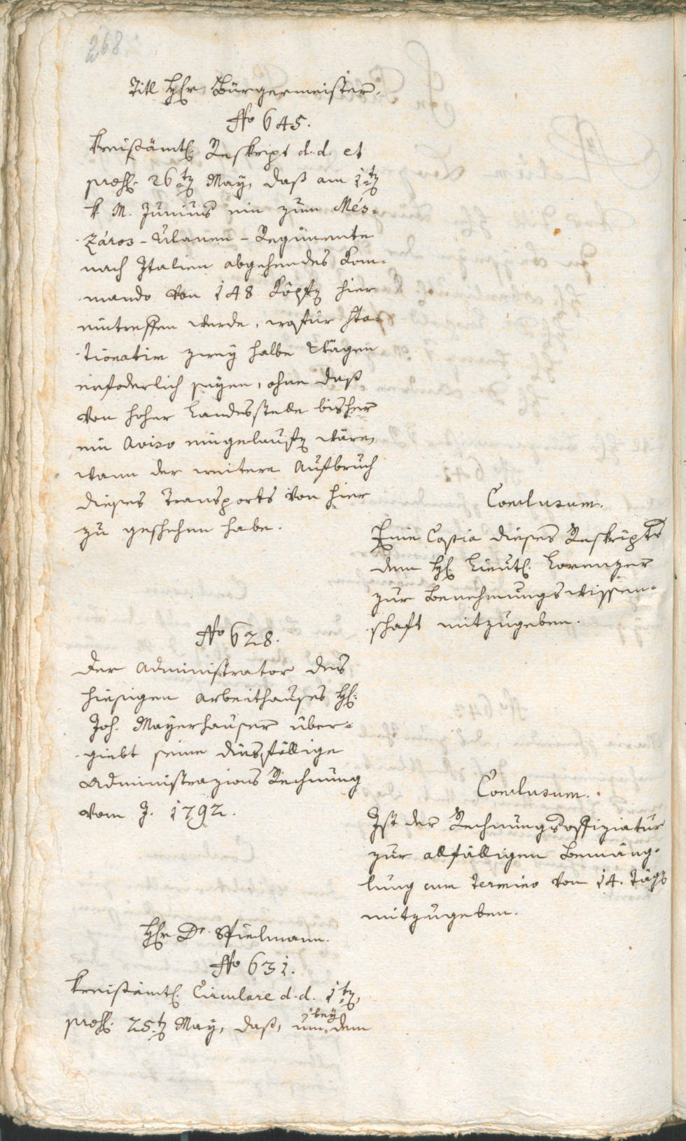 Stadtarchiv Bozen - BOhisto Ratsprotokoll 1793 