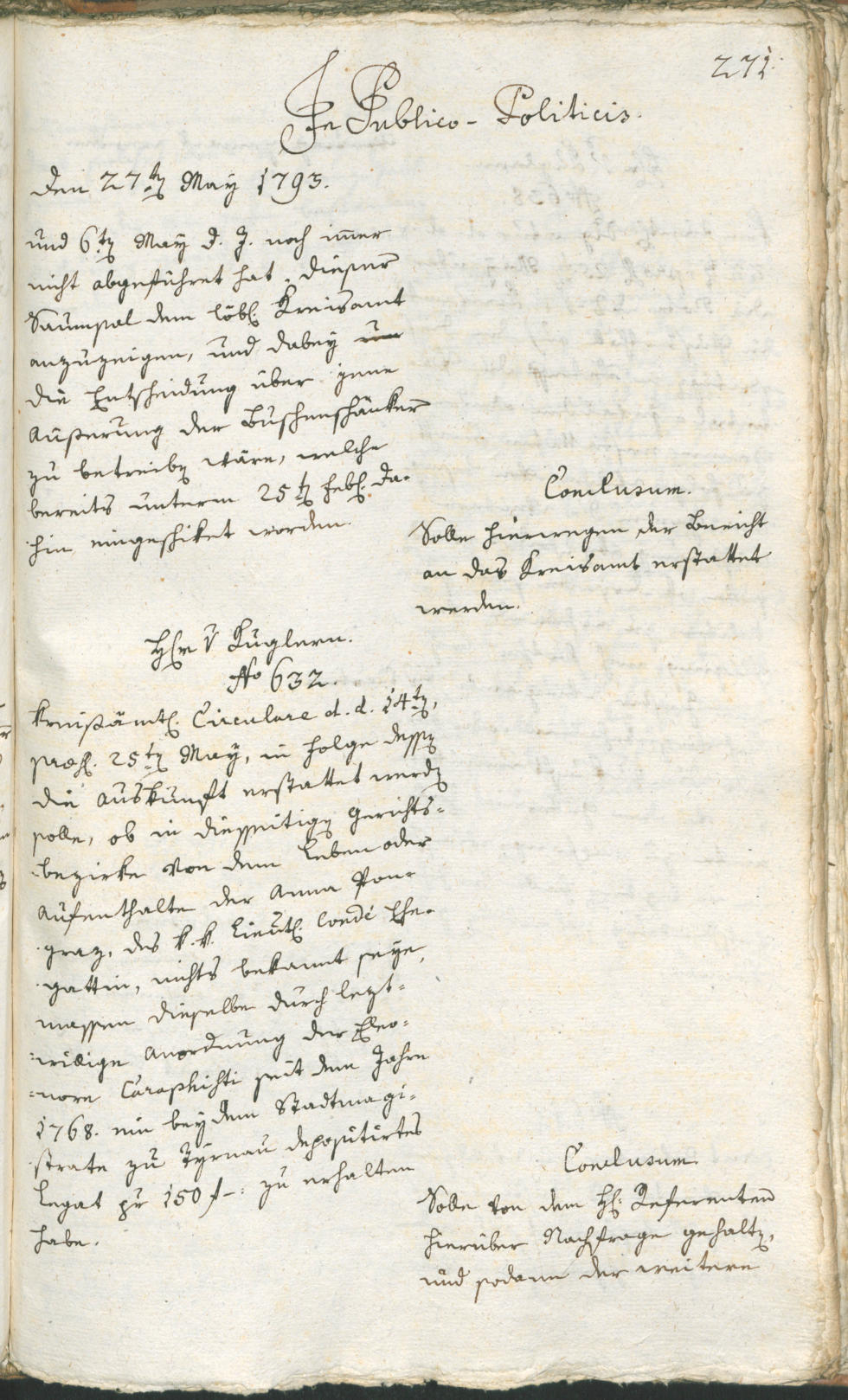 Civic Archives of Bozen-Bolzano - BOhisto Ratsprotokoll 1793 