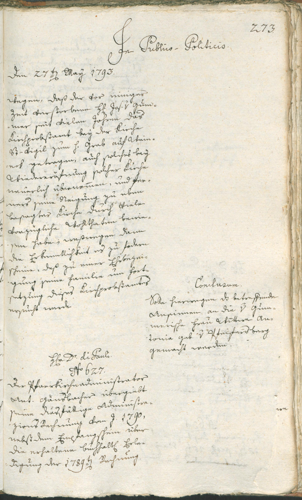 Civic Archives of Bozen-Bolzano - BOhisto Ratsprotokoll 1793 