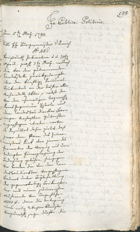 Civic Archives of Bozen-Bolzano - BOhisto Ratsprotokoll 1794 