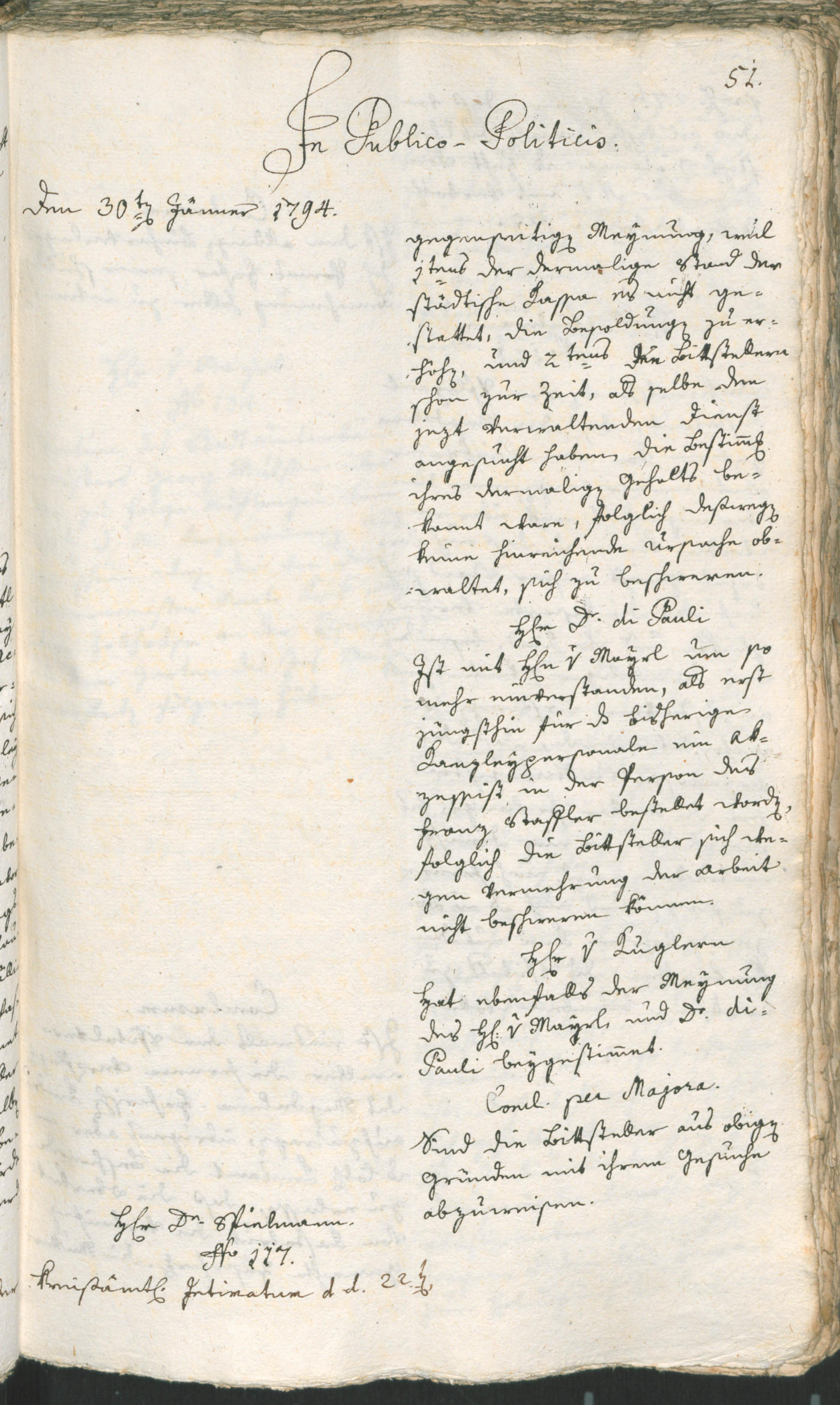 Civic Archives of Bozen-Bolzano - BOhisto Ratsprotokoll 1794 