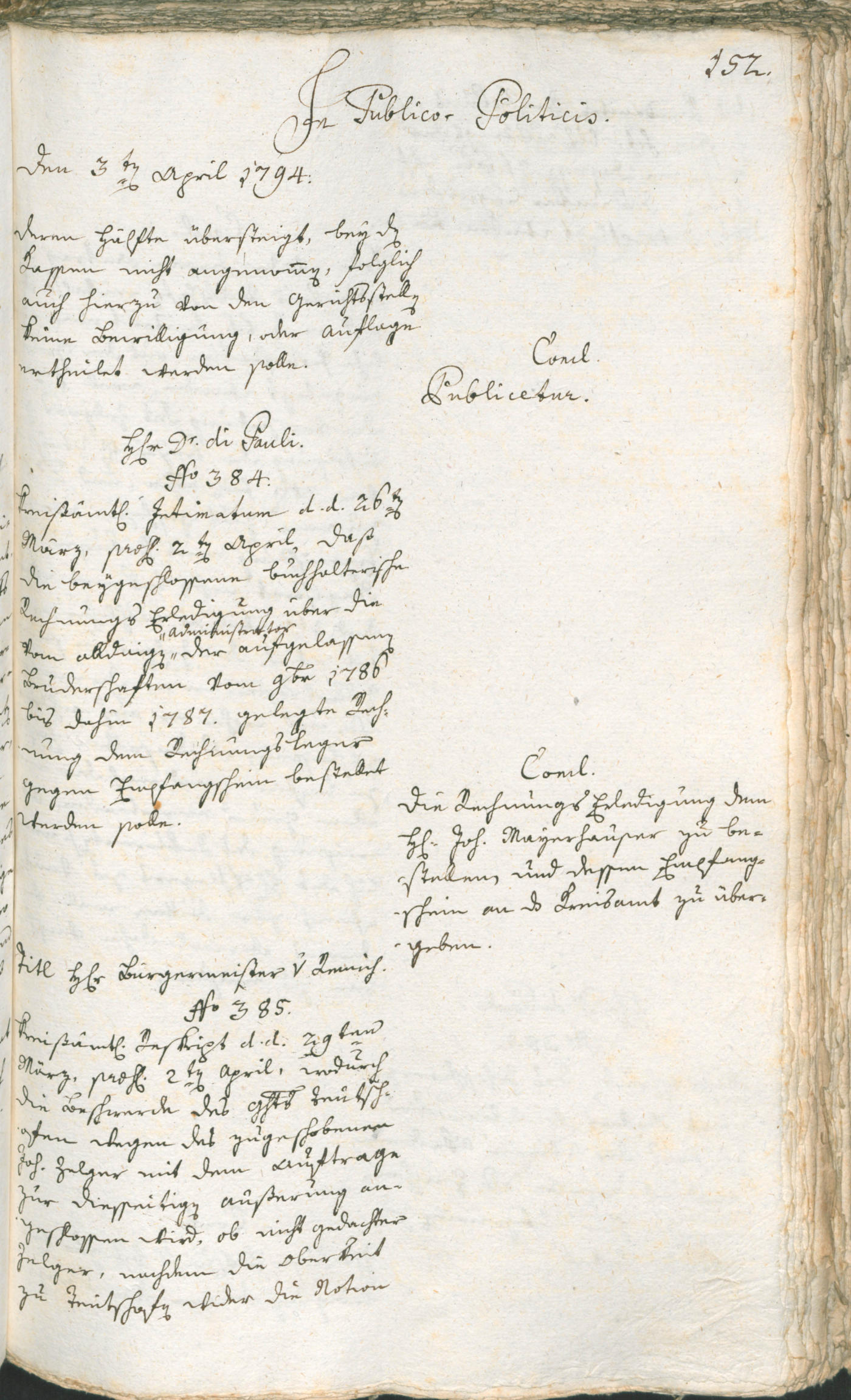 Civic Archives of Bozen-Bolzano - BOhisto Ratsprotokoll 1794 