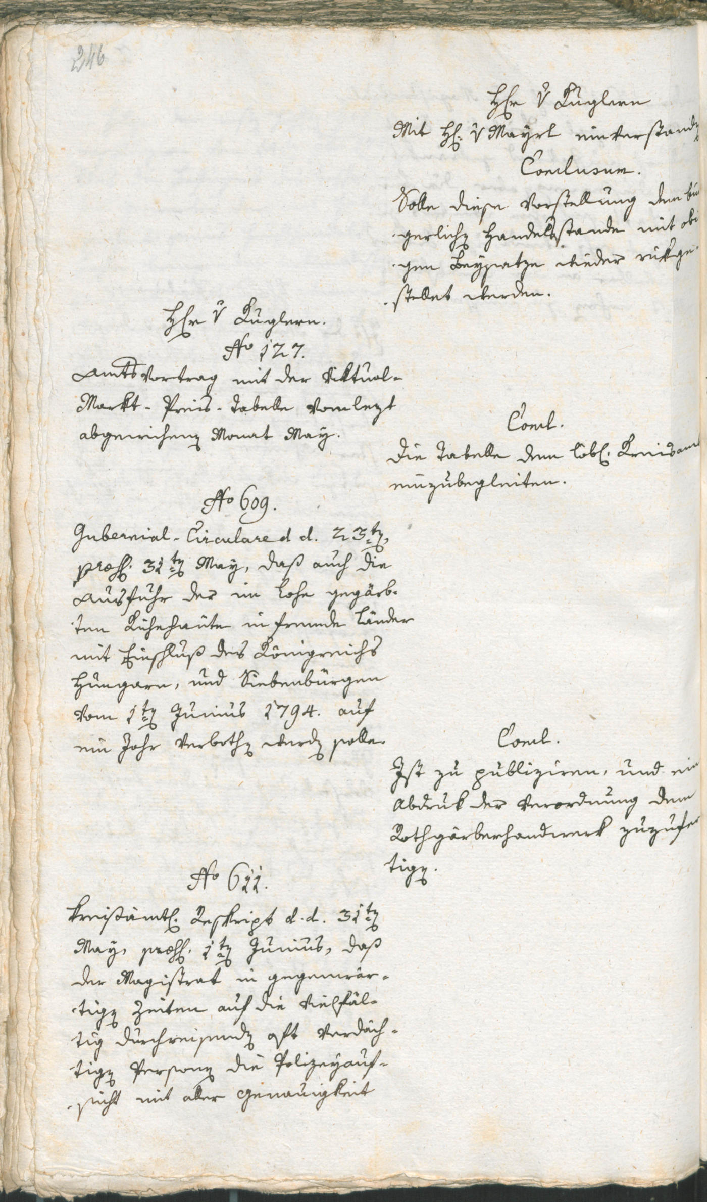 Civic Archives of Bozen-Bolzano - BOhisto Ratsprotokoll 1794 