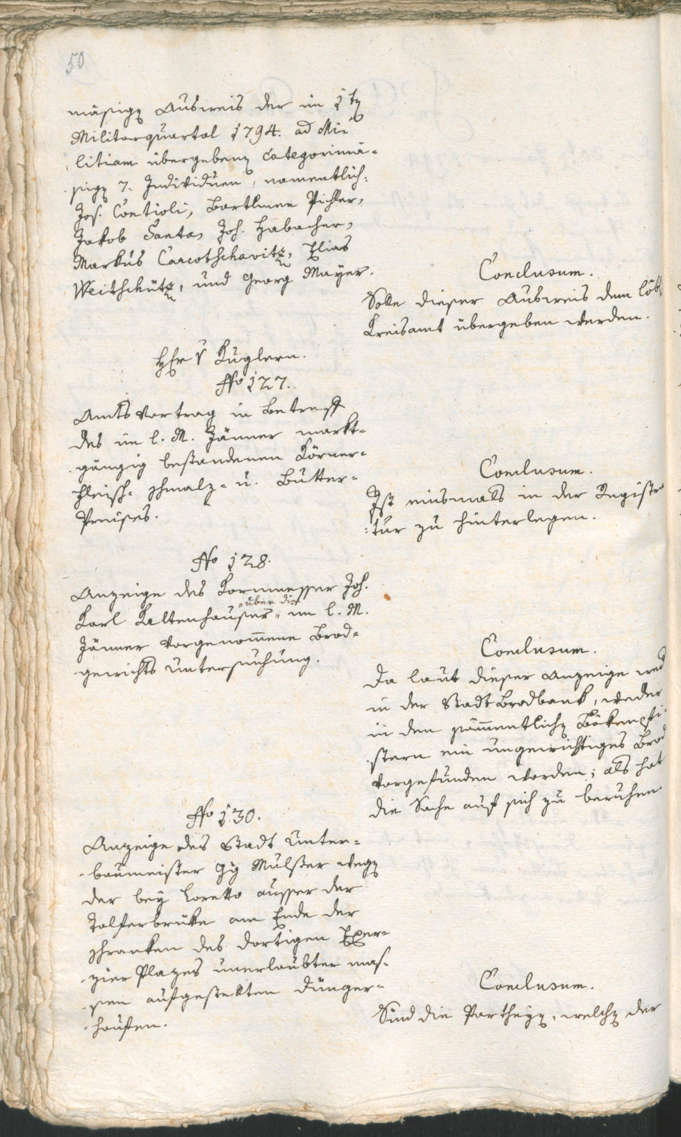 Civic Archives of Bozen-Bolzano - BOhisto Ratsprotokoll 1794 