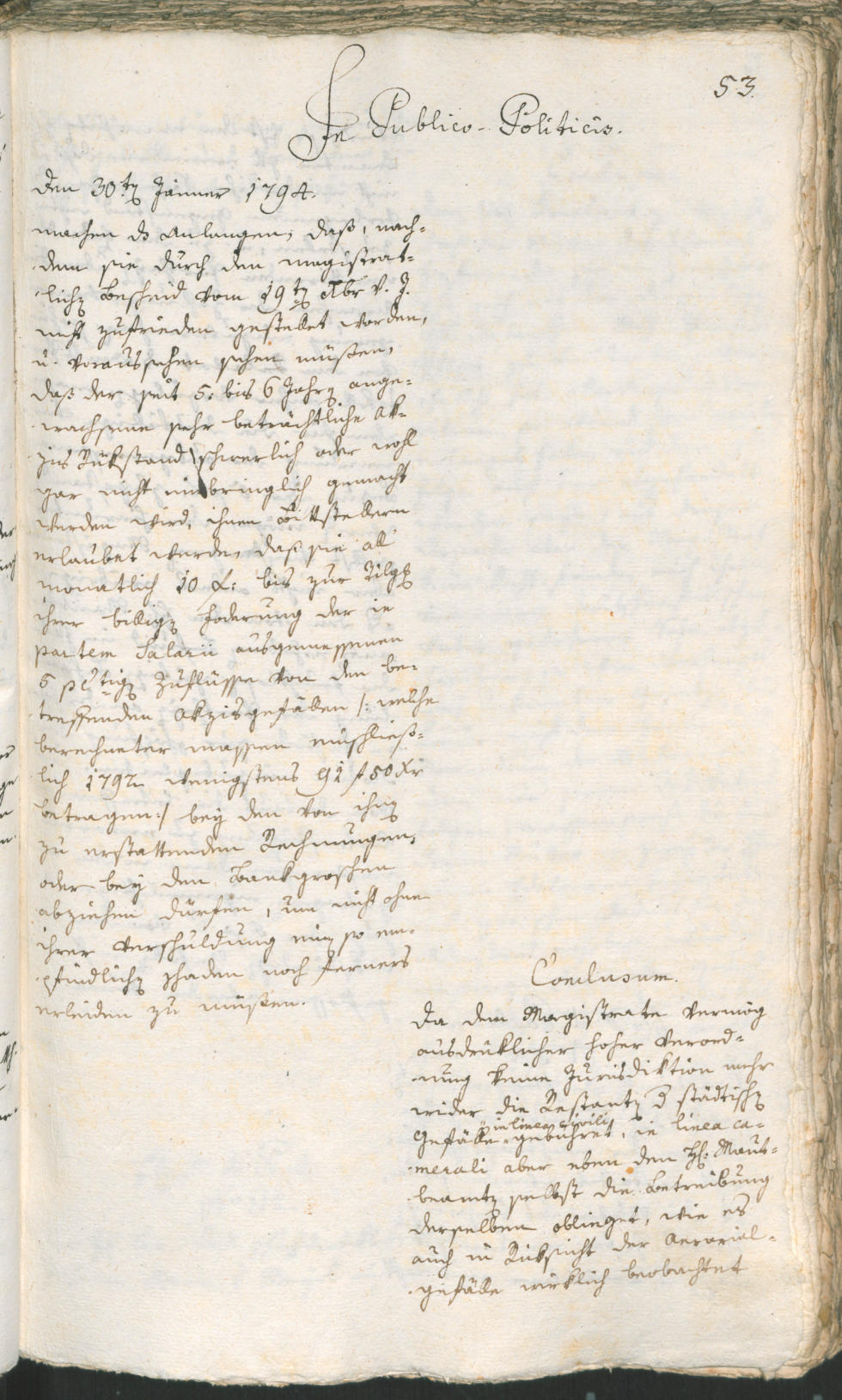 Civic Archives of Bozen-Bolzano - BOhisto Ratsprotokoll 1794 
