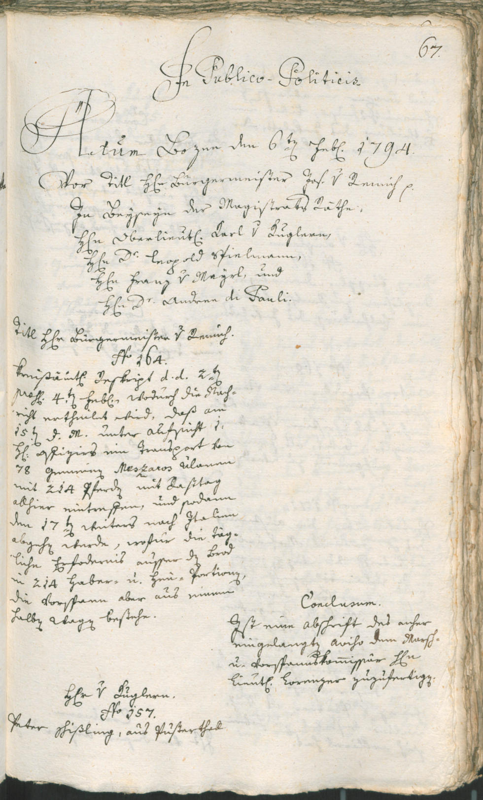 Civic Archives of Bozen-Bolzano - BOhisto Ratsprotokoll 1794 