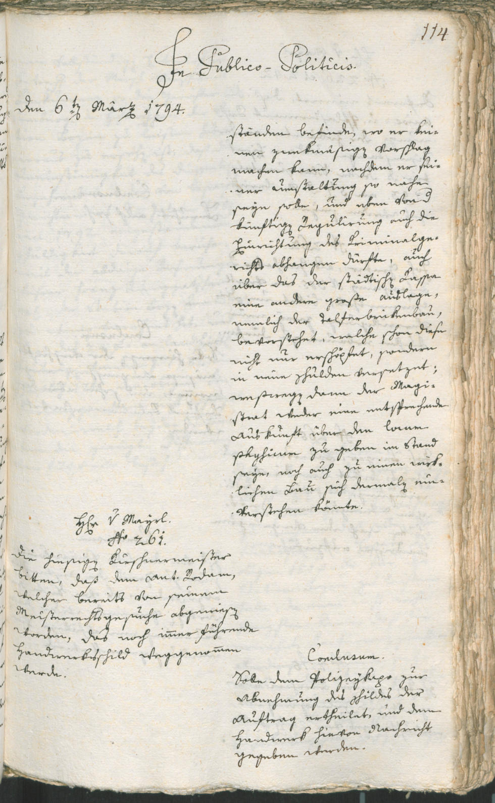 Civic Archives of Bozen-Bolzano - BOhisto Ratsprotokoll 1794 